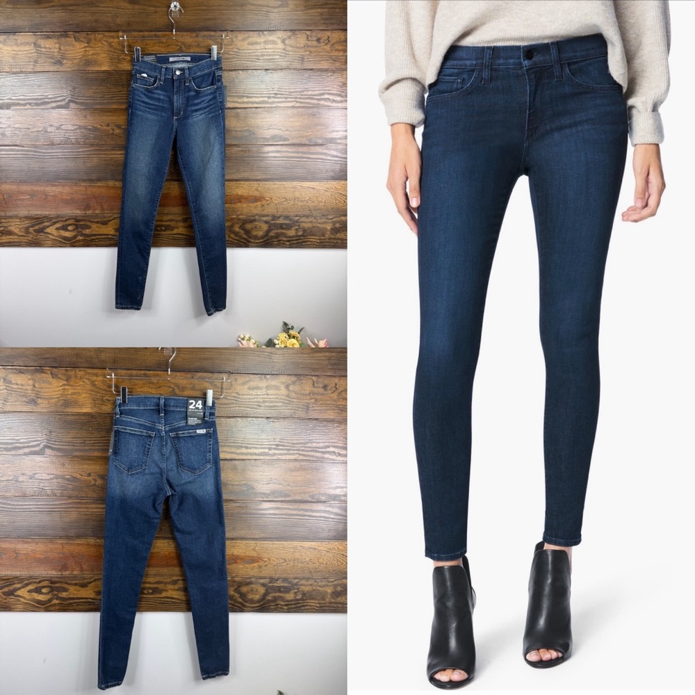 Joe’s High Rise Skinny Ankle Women Blue Jeans New Size 24